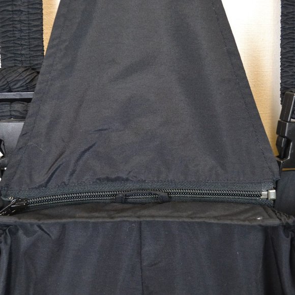 Mobius black Insulated Snow Ski Bib Pants . - Picture 3 of 9